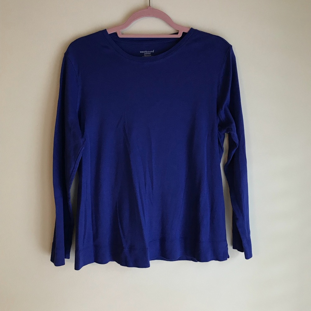 Westbound Petite XLarge Royal Blue Blouse